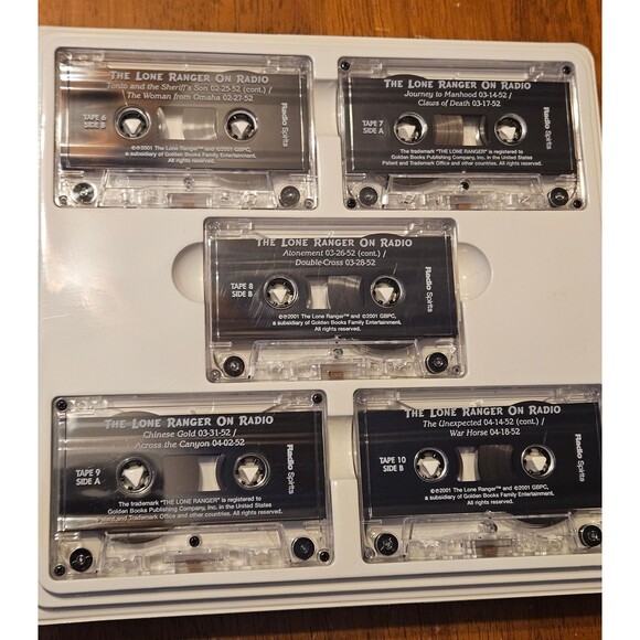 The Lone Ranger on Radio 20 Audio Cassette Tapes 60 Old Time Broadcasts 2001 - Picture 7 of 8